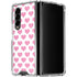 Plush Pink Hearts Galaxy Z Fold4 5G Clear Case