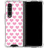 Plush Pink Hearts Galaxy Z Fold4 5G Clear Case