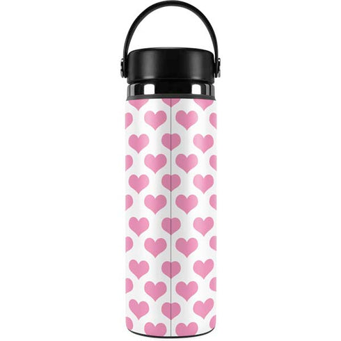 Plush Pink Hearts Hydro Flask 20oz Wide Mouth Skin