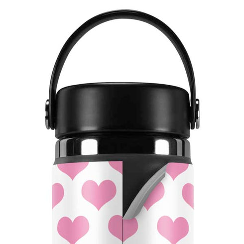 Plush Pink Hearts Hydro Flask 20oz Wide Mouth Skin