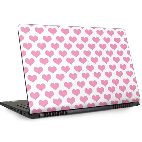 Plush Pink Hearts Dell Inspiron Skin