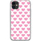 Plush Pink Hearts iPhone 11 Clear Case