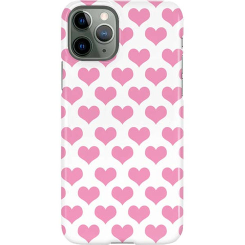 Plush Pink Hearts iPhone 11 Pro Lite Case