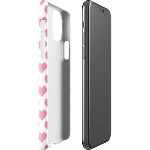 Plush Pink Hearts iPhone 11 Pro Lite Case