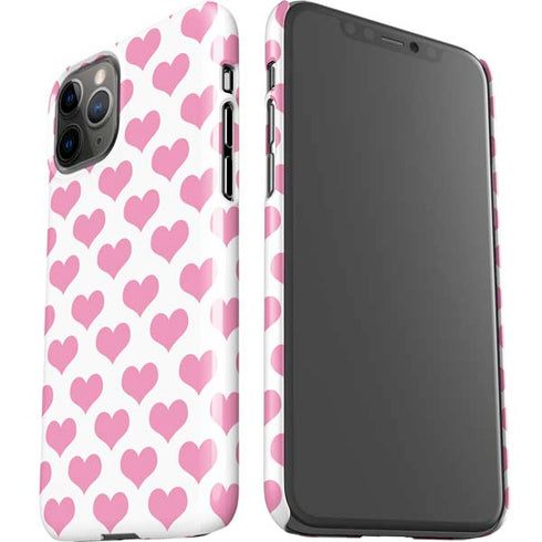 Plush Pink Hearts iPhone 11 Pro Lite Case