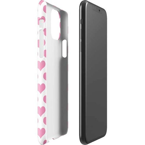 Plush Pink Hearts iPhone 11 Pro Max Lite Case