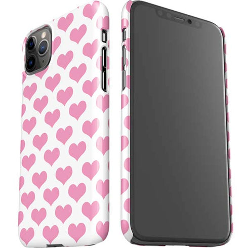 Plush Pink Hearts iPhone 11 Pro Max Lite Case