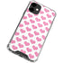 Plush Pink Hearts iPhone 12 Clear Case