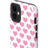 Plush Pink Hearts iPhone 12 Impact Case