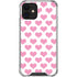 Plush Pink Hearts iPhone 12 Mini Clear Case