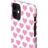 Plush Pink Hearts iPhone 12 Mini Lite Case