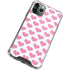 Plush Pink Hearts iPhone 12 Pro Clear Case