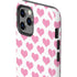Plush Pink Hearts iPhone 12 Pro Impact Case
