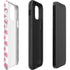 Plush Pink Hearts iPhone 12 Pro Impact Case