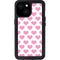 Plush Pink Hearts iPhone 13 Mini Waterproof Case
