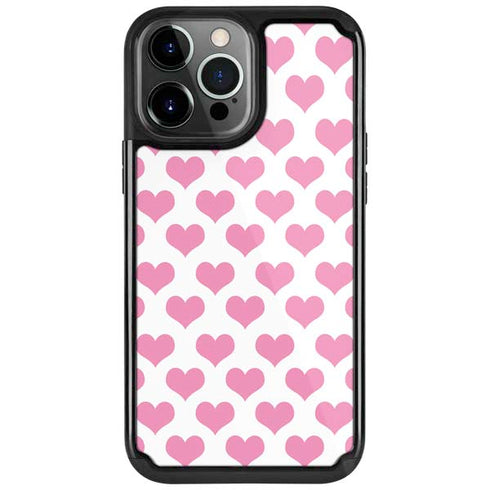 Plush Pink Hearts iPhone 13 Pro Cargo Case