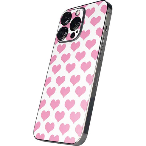 Plush Pink Hearts iPhone 13 Pro Max Skin