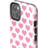 Plush Pink Hearts iPhone 14 Plus Impact Case