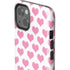 Plush Pink Hearts iPhone 14 Impact Case