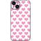 Plush Pink Hearts iPhone 15 Plus Skin