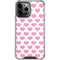 Plush Pink Hearts iPhone 14 Pro Max Clear Case