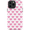 Plush Pink Hearts iPhone 14 Pro Max Impact Case