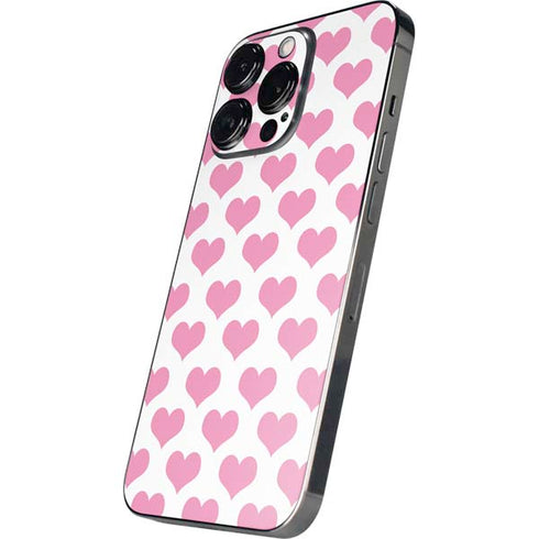 Plush Pink Hearts iPhone 14 Pro Max Skin