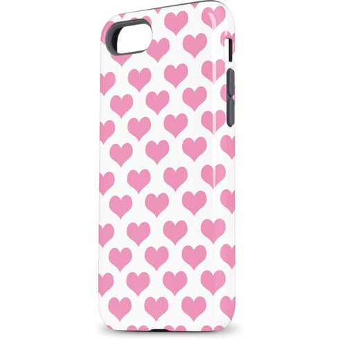 Plush Pink Hearts iPhone 7 Pro Case