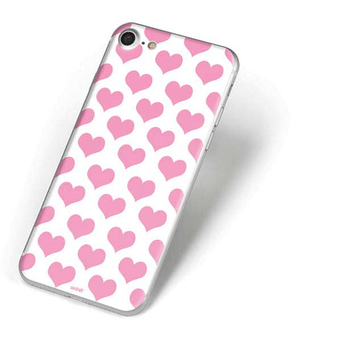 Plush Pink Hearts iPhone 7 Skin