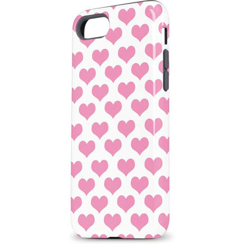 Plush Pink Hearts iPhone 8 Pro Case