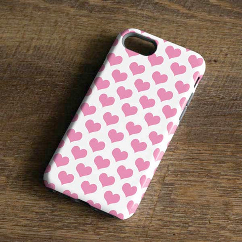 Plush Pink Hearts iPhone 8 Pro Case