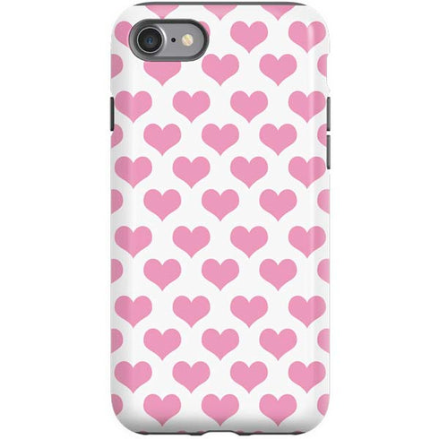 Plush Pink Hearts iPhone SE (2nd & 3rd Gen) Pro Case