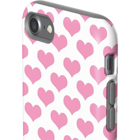 Plush Pink Hearts iPhone SE (2nd & 3rd Gen) Pro Case