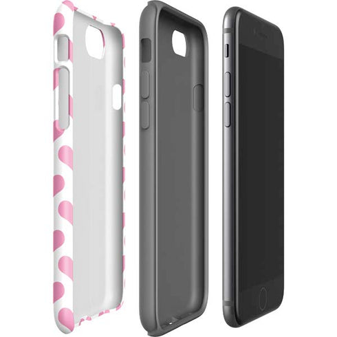 Plush Pink Hearts iPhone SE (2nd & 3rd Gen) Pro Case