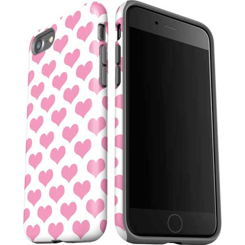 Plush Pink Hearts iPhone SE (2nd & 3rd Gen) Pro Case
