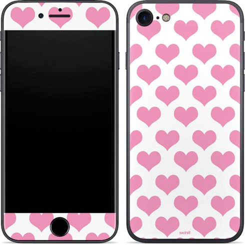 Plush Pink Hearts iPhone SE (2nd & 3rd Gen) Skin