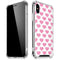 Plush Pink Hearts iPhone XS Max Clear Case