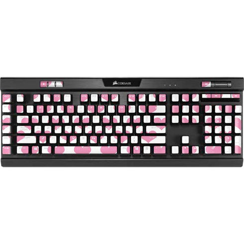 Plush Pink Hearts K95 RGB PLATINUM Mechanical Gaming Keyboard Skin