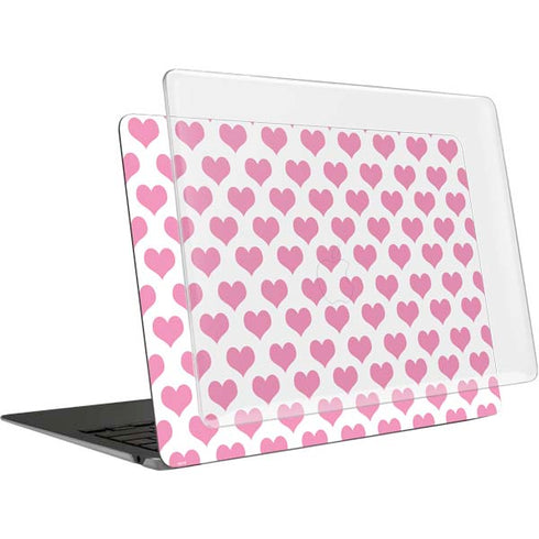 Plush Pink Hearts MacBook Air 13in (2020) Case plus Skin