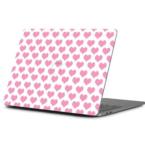 Plush Pink Hearts Apple MacBook Pro 13-inch Skin