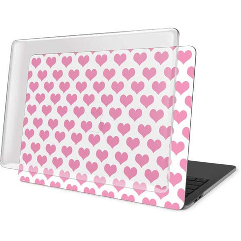 Plush Pink Hearts MacBook Pro 15in (2016-19) Case plus Skin