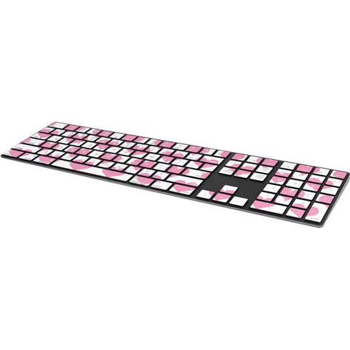 Plush Pink Hearts Magic Keyboard with Numeric Keypad Skin