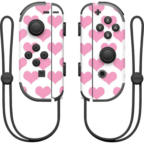 Plush Pink Hearts Nintendo Joy-Con (L/R) Controller Skin