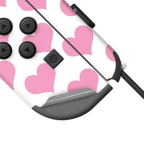 Plush Pink Hearts Nintendo Joy-Con (L/R) Controller Skin