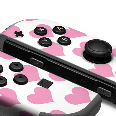 Plush Pink Hearts Nintendo Joy-Con (L/R) Controller Skin