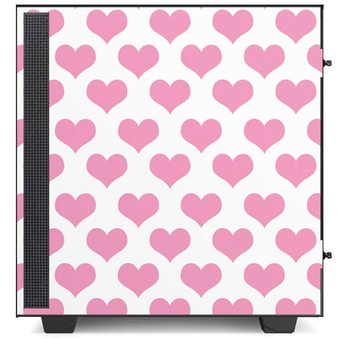 Plush Pink Hearts NZXT H510 Compact ATX Mid-Tower Case Skin