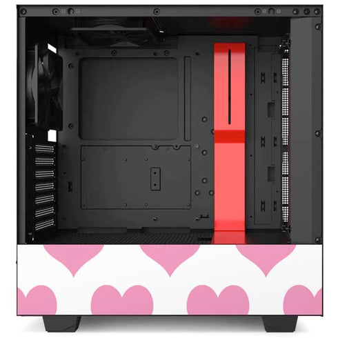 Plush Pink Hearts NZXT H510 Compact ATX Mid-Tower Case Skin