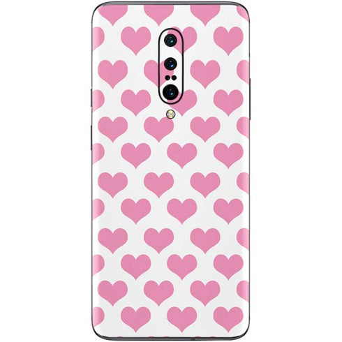 Plush Pink Hearts OnePlus 7 Pro Skin