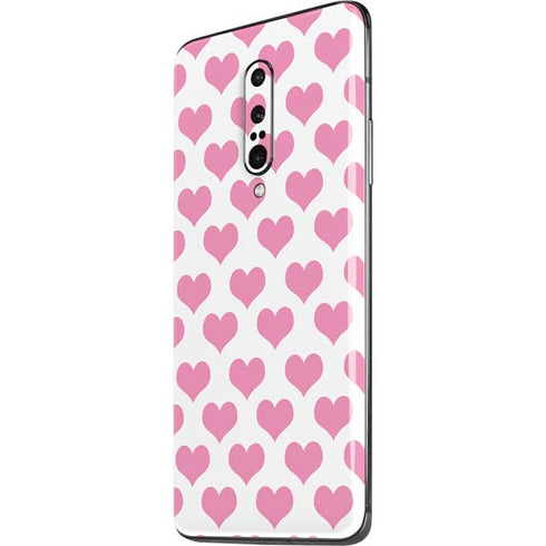 Plush Pink Hearts OnePlus 7 Pro Skin