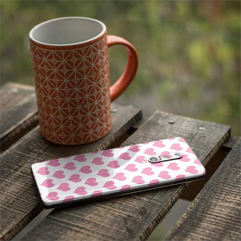 Plush Pink Hearts OnePlus 7 Pro Skin